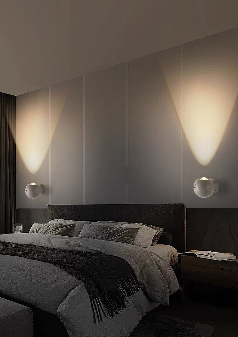 Illuminated cupboard or hallway with motion sensor light